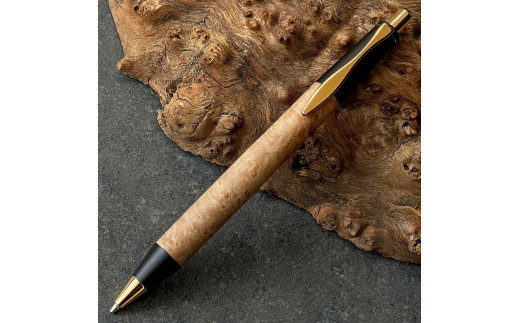 
            楓瘤・メープルバール   / 2つの内部機構を持つ新感覚の木軸ペン / SINPEN【MP&BP】ゴールド金具 / MUKU屋
          