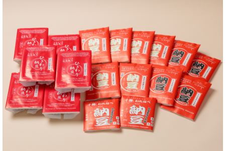 「渡部食品」こだわり納豆4種18個セット【B30】