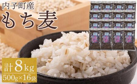 内子町産 もち麦（8kg）【穀物 穀類 食品 人気 おすすめ 送料無料】