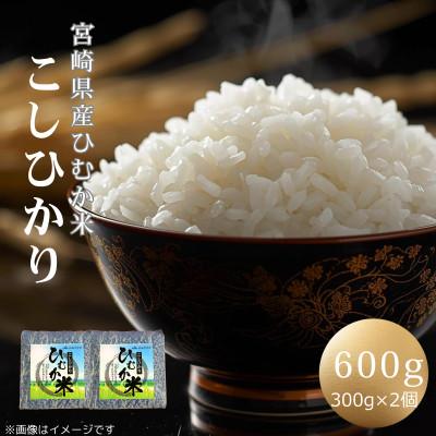 ふるさと納税 日向市 「ひむか米」コシヒカリ キューブ2個セット 600g 精米 令和7年産　(日向市)