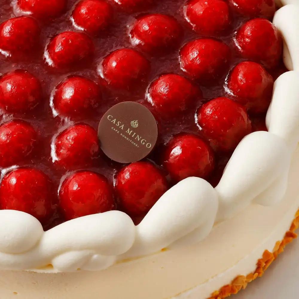 高級洋菓子 シュス木苺レアチーズケーキ20cm シュス レアチーズ ケーキ ホール 木苺 ギフト 誕生日 バースデー 20cm 