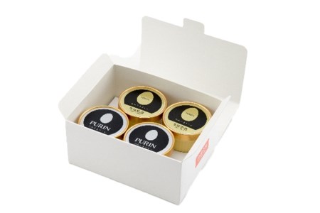 おみたまプリン2種詰合せ 4個入り カラメル＆ミルク 白箱 プリン 国産 茨城 8-F