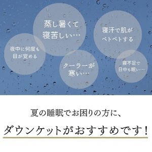 【ブルー】＜京都金桝＞ 羽毛 肌ふとん シングル ハンガリーホワイトグースダウン93％ 400g DP380 京都亀岡産 日本製 ｜ 夏 夏用 肌掛け ダウンケット 羽毛布団 羽毛ふとん 掛け布団 掛