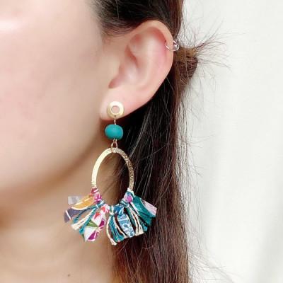 ふるさと納税 うるま市 【ピアス】てぃーだポリマークレイピアス |  | 01