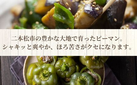 《2025年8月以降順次発送》ピーマン1kg オーガニック 有機栽培 有機 有機JAS 有機野菜 野菜 ピーマン ぴーまん 1kg おすすめ お中元 お歳暮 ギフト 二本松市 ふくしま 福島県 送料無