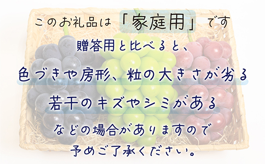 【2026年先行受付】岡山　花笑み農園の『10月おすすめ3種』家庭用　1.8kg(3房)3M-2L家【配送不可地域：離島】