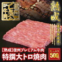 信州プレミアム牛肉 【熟鮮】 特撰大トロ 焼き肉用 500g 牛肉 大トロ肉 みすじ ミスジ 焼き肉 焼肉