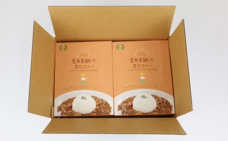 愛南 真鯛カレー 甘口 ４パック レトルト 鯛 タイ 出汁 湯煎 スパイス アウトドア キャンプ 一人暮らし 防災 非常食 保存 プレゼント ギフト 贈り物 愛南サン・フィッシュ