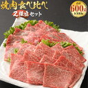 【ふるさと納税】北さつま高崎牛 焼肉食べ比べセット 2種盛り合計約600g ロース 赤身 お肉 肉 牛肉 焼肉 和牛 国産 冷凍 鹿児島県 薩摩川内市 送料無料