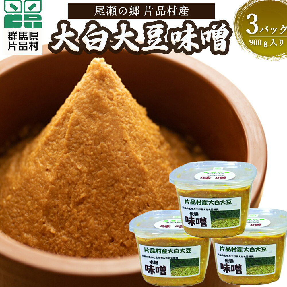 【ふるさと納税】 片品村産大白大豆味噌 (手作り味噌) 味噌 みそ 米麹 手作り 大白大豆