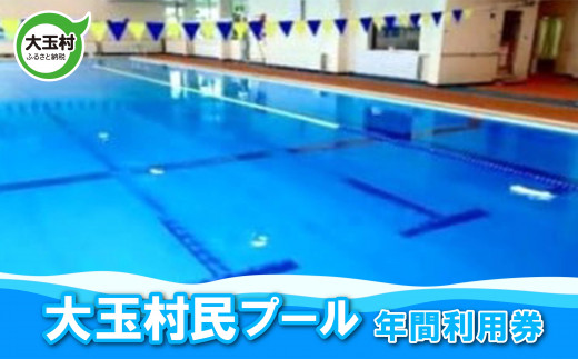 大玉村民プール　年間利用券【ot001】 利用券 福島県 大玉村 プール 水泳