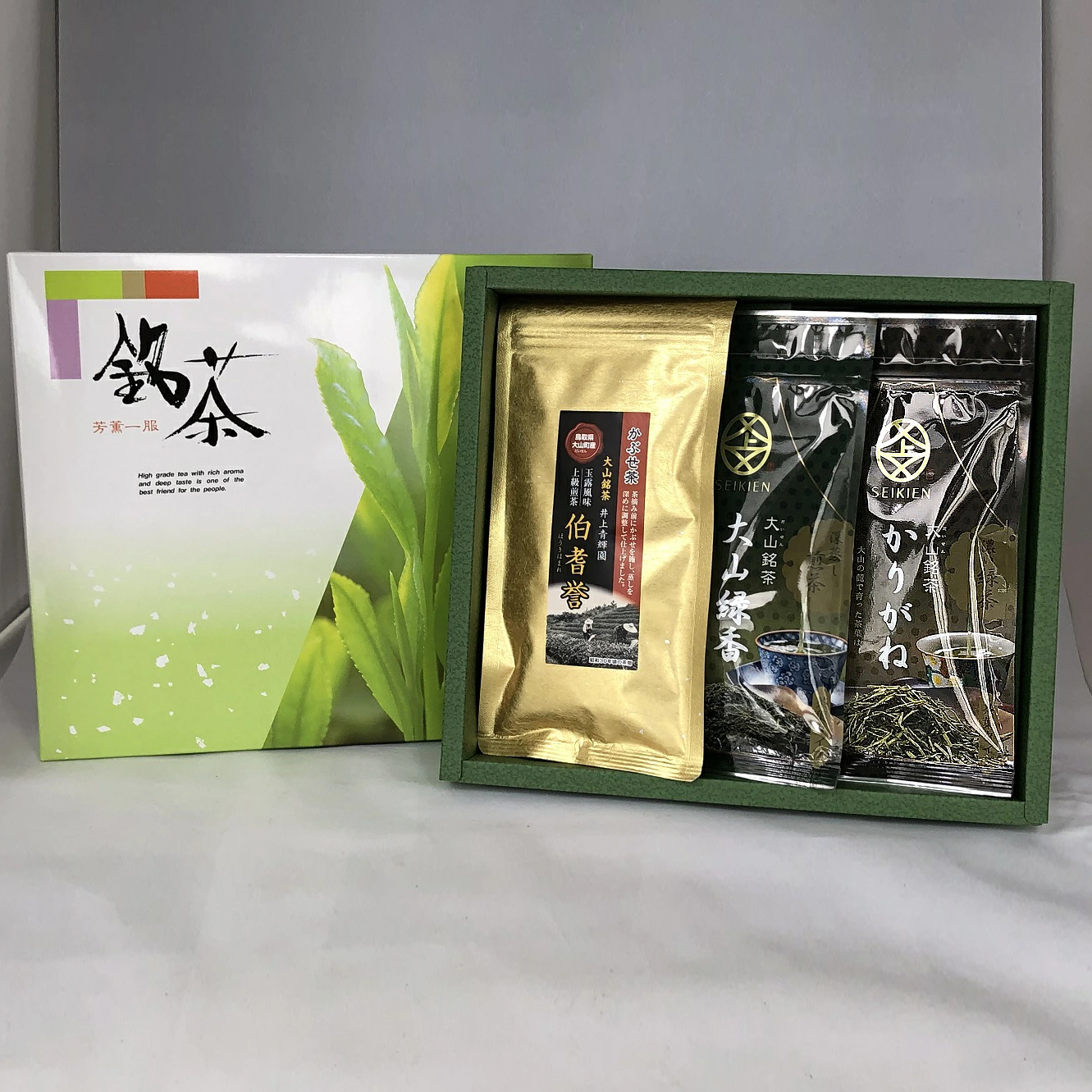 IN-04　お茶屋さんのおいしいお茶「井上青輝園」のかぶせ茶セット