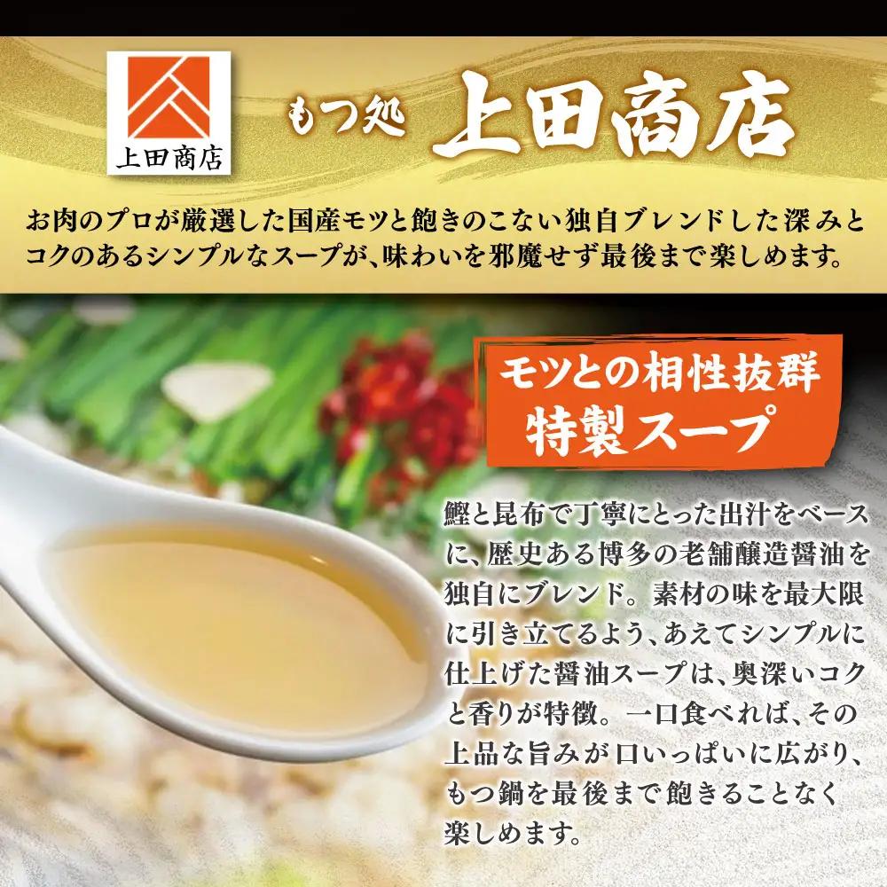 Z08-35 博多もつ鍋食べ比べ2種セット(味噌味3人前)【おおやま・上田商店】もつ鍋