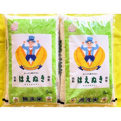 ふるさと納税 酒田市 【令和7年産】無洗米 はえぬき　5kg×2袋