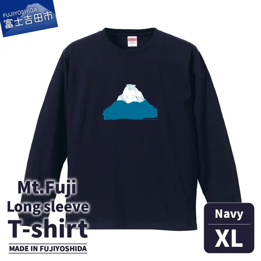 Mt.Fuji Long sleeve T-shirt 《MADE IN FUJIYOSHIDA》Navy XLサイズ