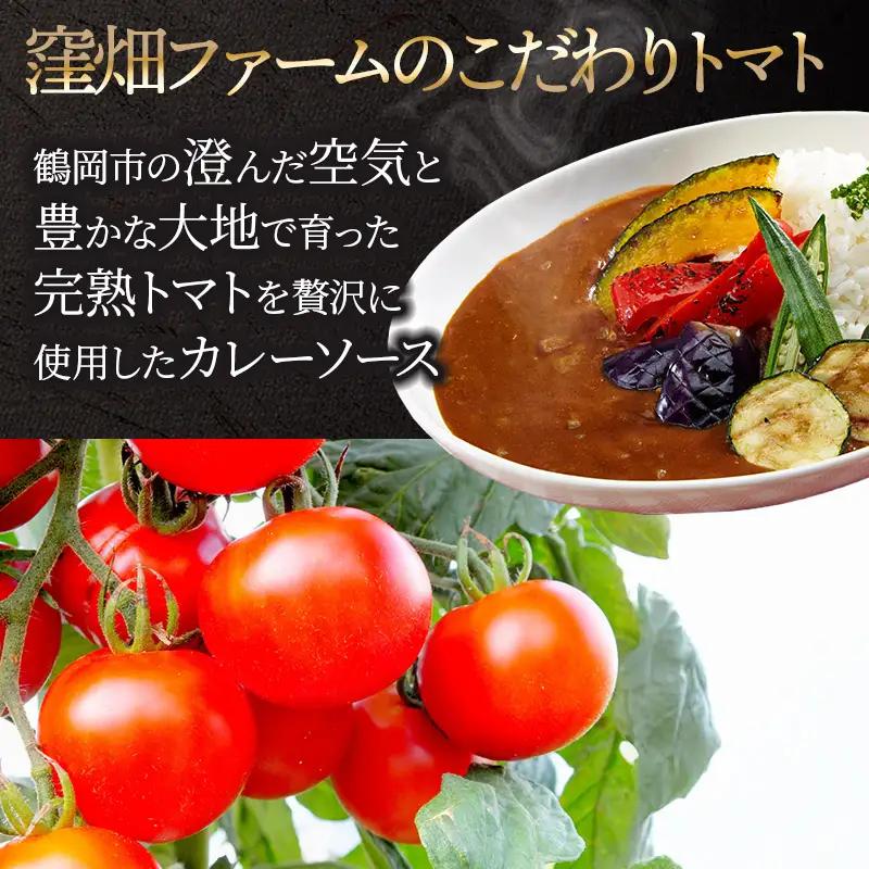 【ヴィーガン認証】窪畑トマトのカレーソース　辛口（180g×5 個）　K-747　株式会社山本組