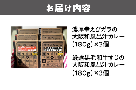 大阪和風出汁カレー　２種食べ比べセット レトルト_OS065-0009