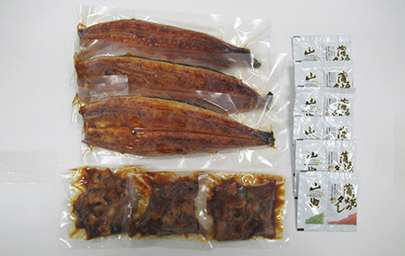 ＜高島屋選定品＞鹿児島県産うなぎ蒲焼ときざみのセット(IB001-043/59D1791)