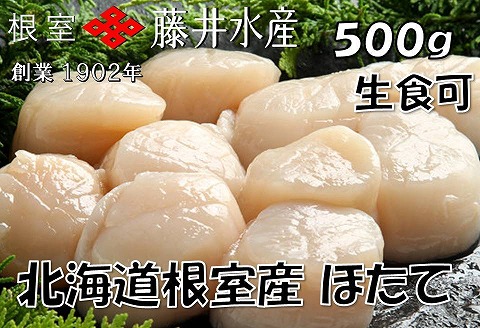 ＼漁業者応援品／【北海道根室産】お刺身帆立貝柱500g A-42098