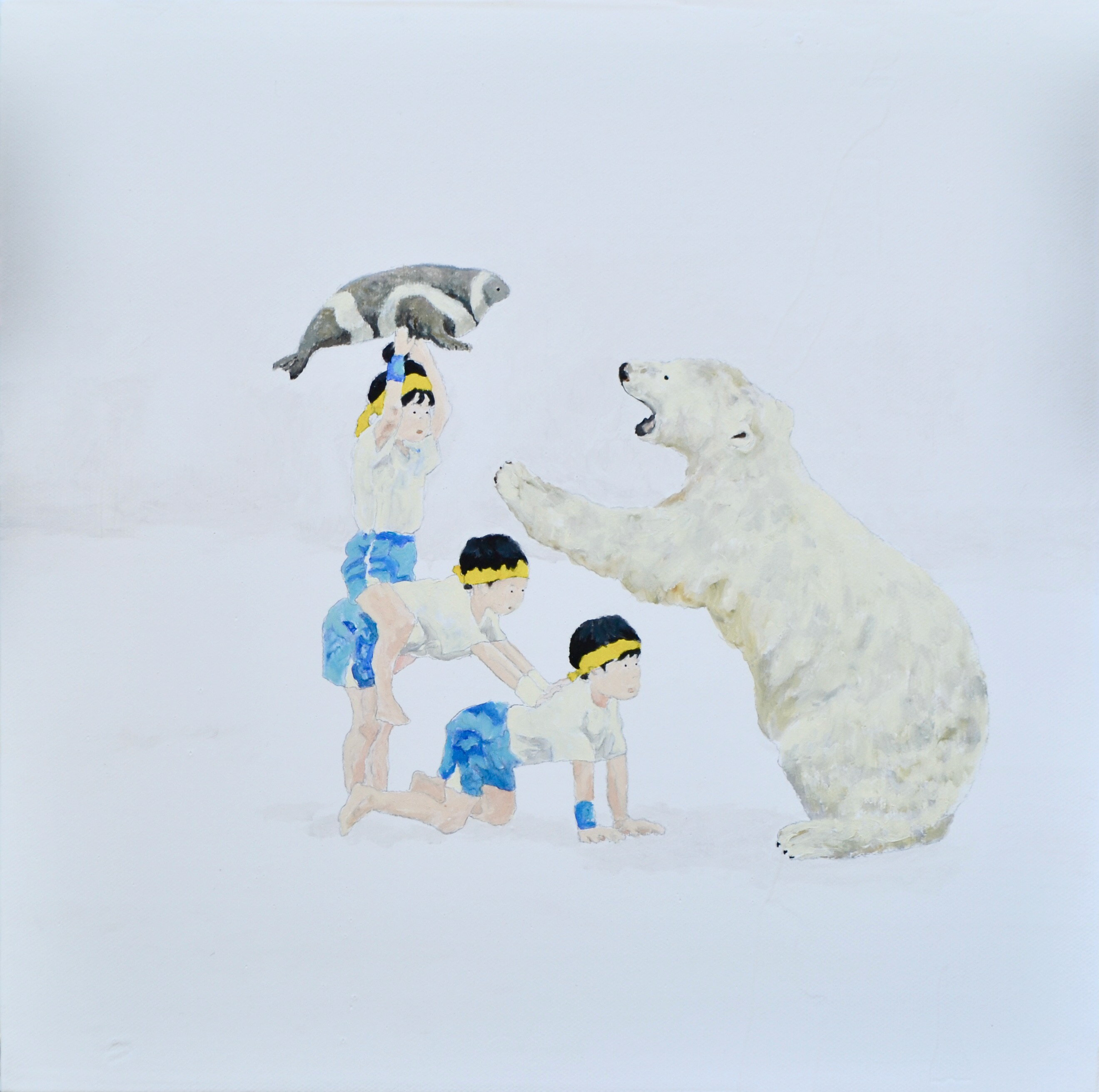 【ふるさと納税】「瞬景2」 絵画 小サイズ 33.0cm×33.0cm ふるさと納税 絵画 アート 油絵 キャンパス 東京都 東大和市 HAS001-2