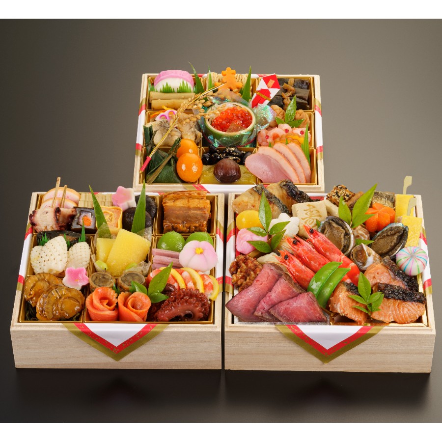 ＜京料理濱登久＞おせち和三段重(冷蔵/4～5人前)【12月31日お届け】
