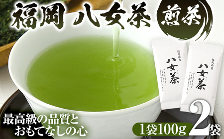 八女茶 煎茶 200g（100g×2袋）茶 緑茶