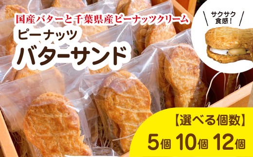 
                  【選べる個数】産地直送のピーナッツバターサンド（5/10/12個セット) 千葉県 大網白里市 BD001-v
                