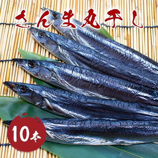 さんま丸干し 10本 さんま 干物 熊野市 三重県 松屋水産【mtys0010】