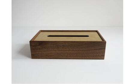 【受注生産】ティッシュケース［ウォールナット］ / ティッシュケース ティッシュカバー ケース カバー インテリア おしゃれ 小物 木目調 木製 SDG’s ナチュラル 雑貨 贈答 ギフト / 恵那市 / ROYAL STAGE[AUEB046]