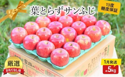 
                  【 1月発送 】 糖度13度以上 おもてなし用 家庭用 葉とらず サンふじ 約 5kg 【 青森りんご 】 果物 フルーツ デザート 食後 青森県産 産地直送
                