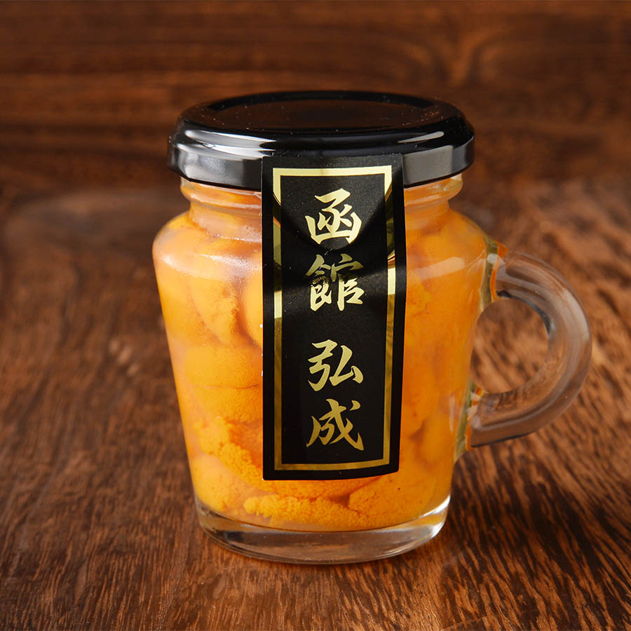 ＜函館 弘成＞マグカップ入り塩水生うに60g×2本