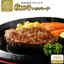 【ふるさと納税】秋田牛ハンバーグ 360g（120g×3個） 東日本物産株式会社 食品 牛肉 国産 東北 秋田県 送料無料　60P2603