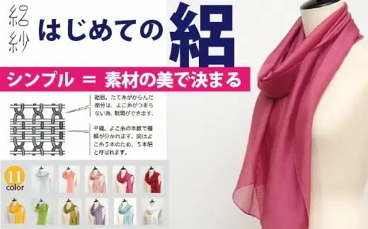 シルクストール 絽紗 はじめての絽 ( ライトブルー ) | ストール