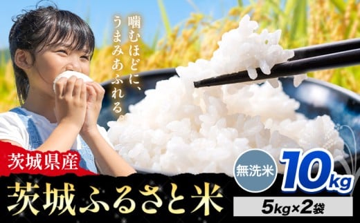 米 茨城 ふるさと米 無洗米 10kg《8月下旬-9月末頃出荷》茨城県 河内町 米 国産 お米 おこめ お弁当 おにぎり