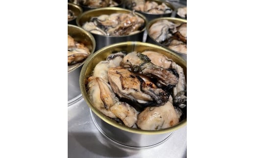 
【福岡市】レストラン手作り　牡蠣・イワシの炭火焼オイル漬け缶詰　4缶セット
