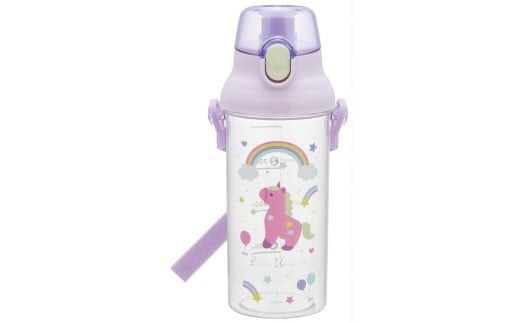 健康クリアマーカーボトル 480ml ユニコーン ユニコーン柄 〈スケーター skater〉 メルヘン 女の子 女子直飲み 水筒 子供 タイムマーカー 目盛り 付き 水筒 ボトル 奈良県 奈良市 なら 5-088