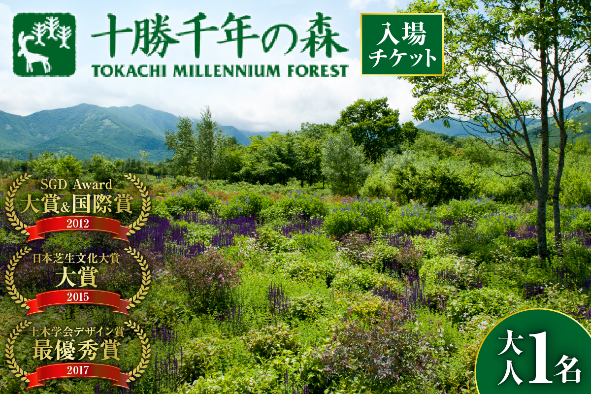 十勝千年の森 入場券 大人1名分【北海道 清水町 自然 十勝千年の森 十勝毎日新聞社 ガーデン 入場券 1名 レジャー おでかけ】