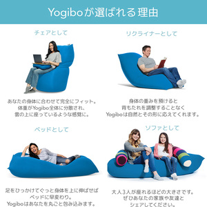 M624-7 ビーズクッション Yogibo Zoola Support（ヨギボー ズーラ サポート）スカイ