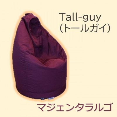 
1人掛け屋内外兼用ビーズソファ Tall-guy(トールガイ)　マジェンタラルゴ【1356152】
