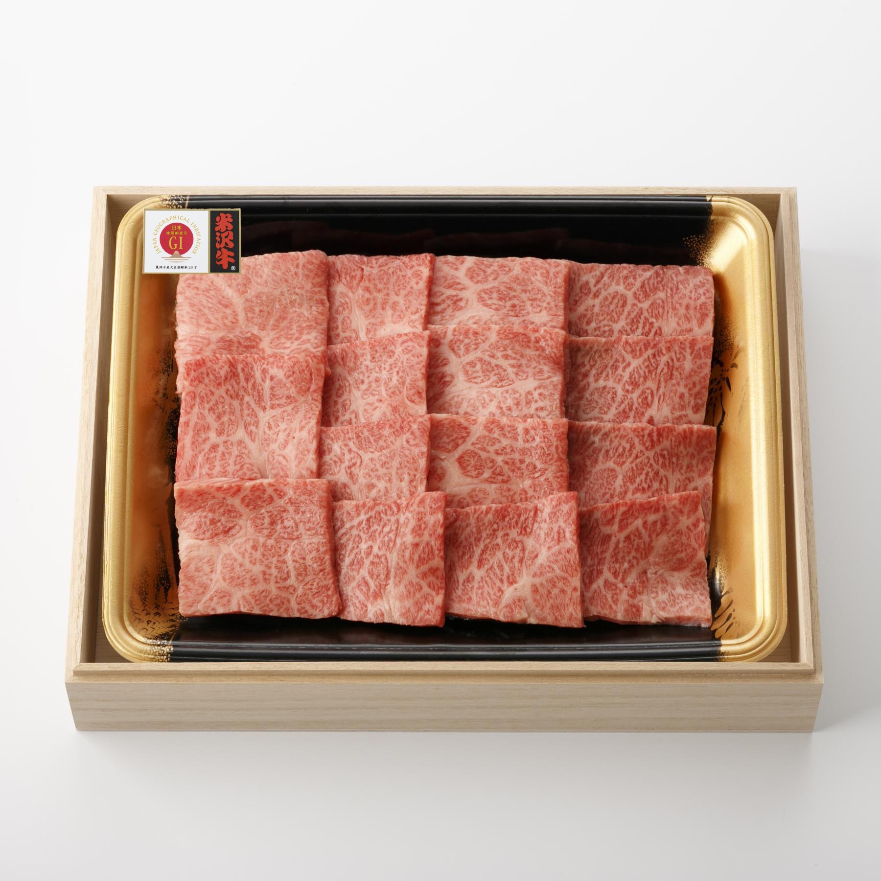 米沢牛 霜降り焼肉用 280g（カタバラ）