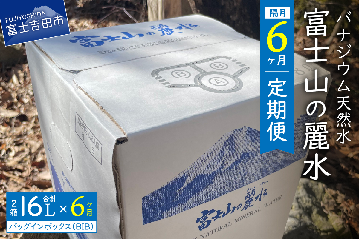【年6回・隔月お届け】富士山の麗水定期便 ８L×２箱