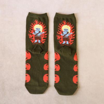 ふるさと納税 大和高田市 仏下-ぶつした-お不動ソックスMサイズ・オリーブ |  | 01