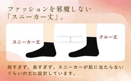 京都西陣の絹⽷屋さん  『なめらかフィット。』シルク5本指靴下（スニーカー丈） ブラック　FCFA012