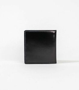 キプリス本革製コードバンｘシラサギレザーボックス小銭入れ　カラー：ブラックｘネイビー　