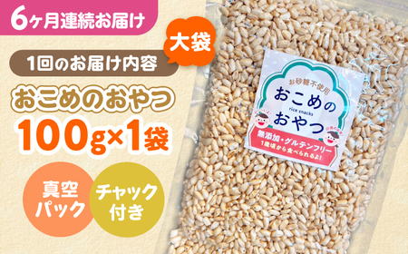 【全6回定期便】おこめのおやつ大袋 1袋【株式会社キゴコロ】[YDZ024]