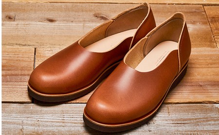 レディース 本革 みやこスリッポン KOTOKA（ことか）レザー 古都 奈良 No.KTO-7385カフェ 22.5cm