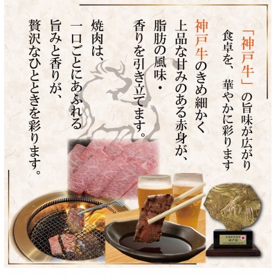 神戸牛(神戸ビーフ)焼き肉用セット 計900g SOY3 【2026年4月より順次発送】【配送不可地域：離島】