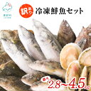 【ふるさと納税】【発送時期が選べる】訳あり 冷凍 鮮魚 S〜Lサイズ 最大2.8kg〜4.5kg 大容量 北海道産 ほたて さば ほっけ いか 漁師 応援 鮮魚ボックス 詰め合わせ 人気 リピーター 下処理済み 塩焼き 焼魚 煮魚 唐揚げ フライ 事業者支援 送料無料