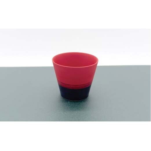 有田焼 深紅シリーズ そば猪口 ぐい呑み 小皿 3点セット【上福窯】食器 器 うつわ そばちょこ 酒器 皿 和モダン 赤 レッド 3点 セット 45000円 A45-386_イメージ2