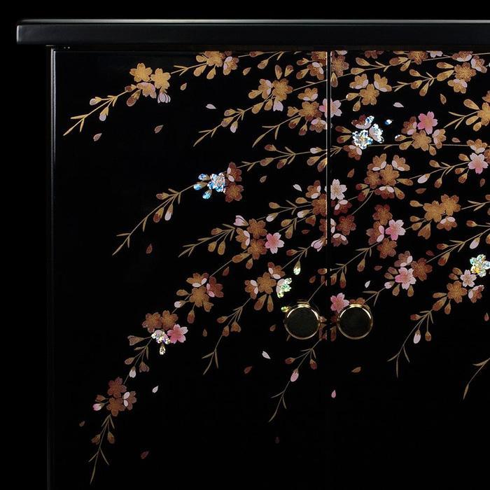 タツクラフト 紀州塗り ミニ仏壇 雅 大 しだれ桜 【Tk168】　DA90079_イメージ3